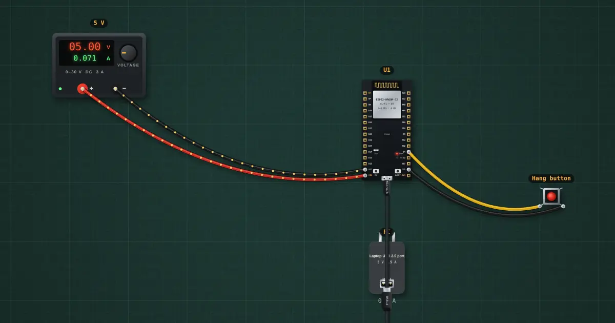 Watchdog timer: the circuit on the simulator's bench