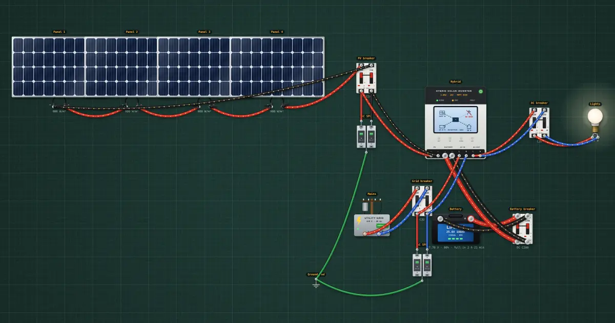 Grounding, bonding and surge protection: the two jobs of earth: the circuit on the simulator's bench