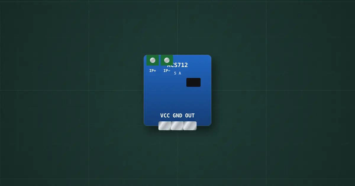 ACS712 Hall current sensor (ACS712ELC, ACS712ELC-5A) on the simulator's bench