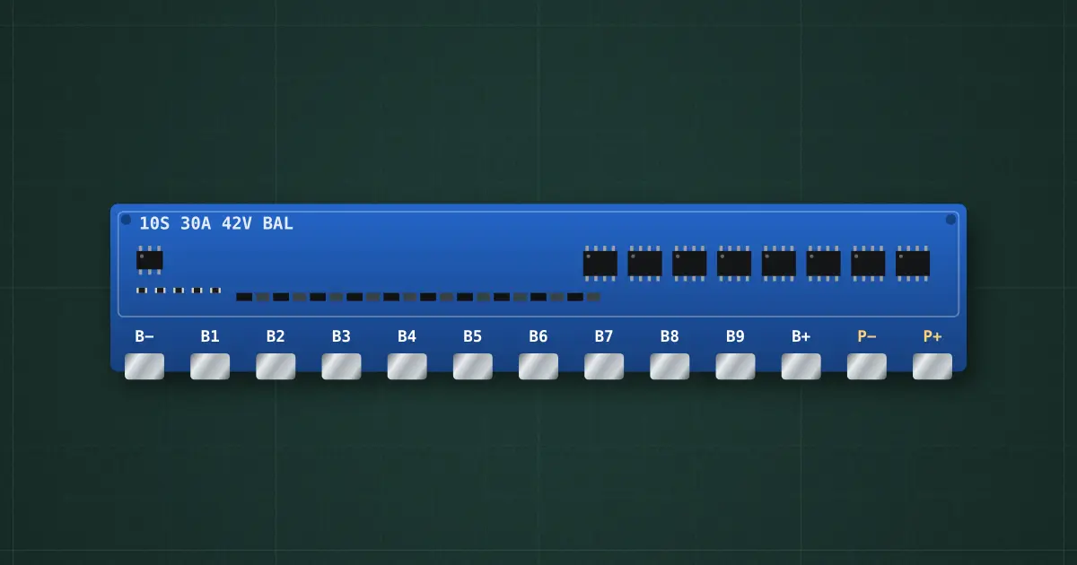 10S Li-ion BMS on the simulator's bench