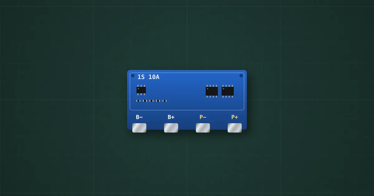 1S 10 A protection board (DW01A, FS8205A) on the simulator's bench