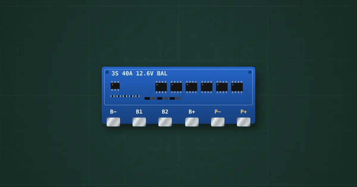 3S 40 A BMS on the simulator's bench