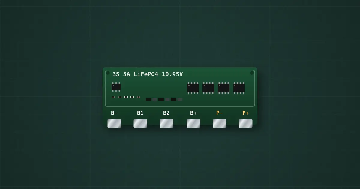 3S LiFePO4 BMS on the simulator's bench