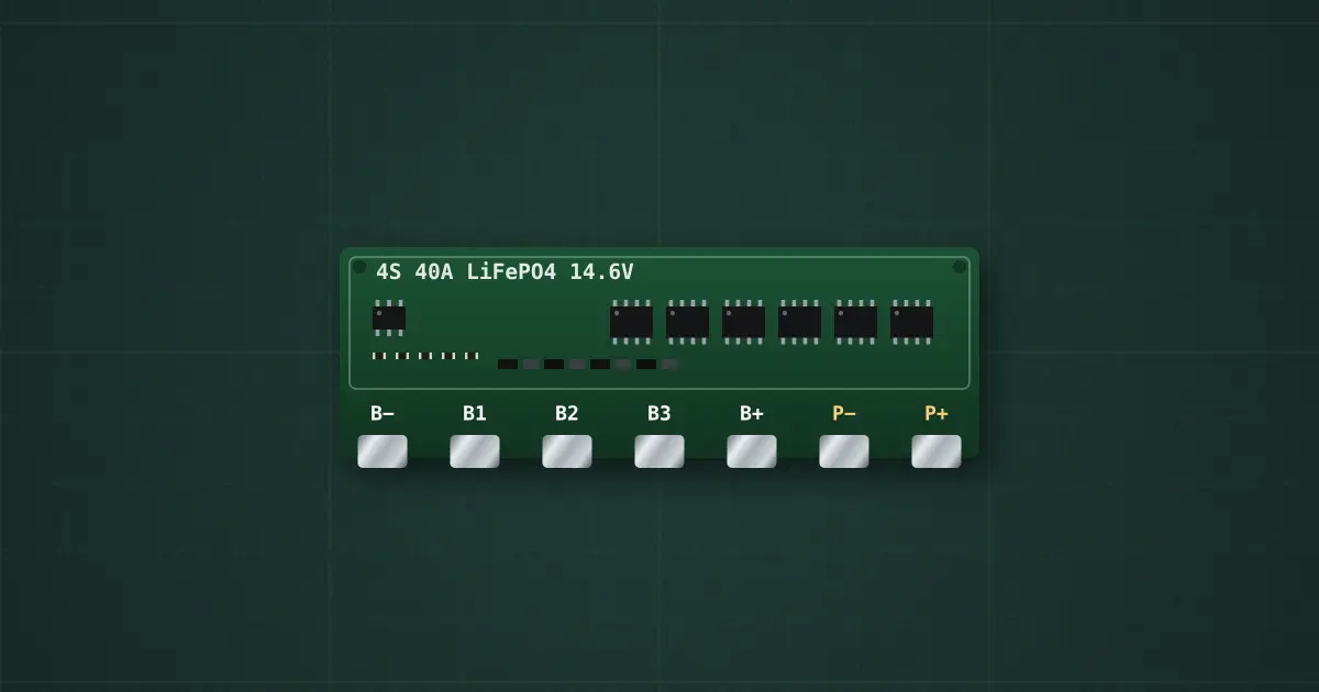 4S LiFePO4 BMS on the simulator's bench