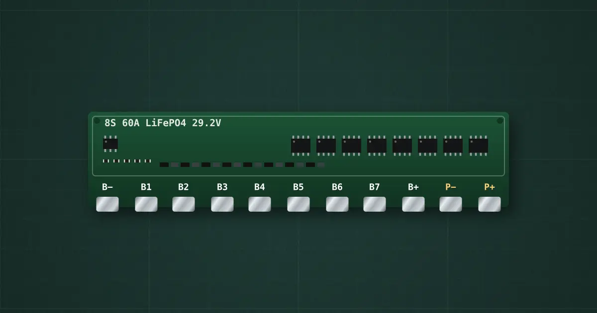 8S LiFePO4 BMS on the simulator's bench