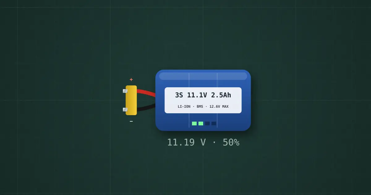 Battery pack on the simulator's bench