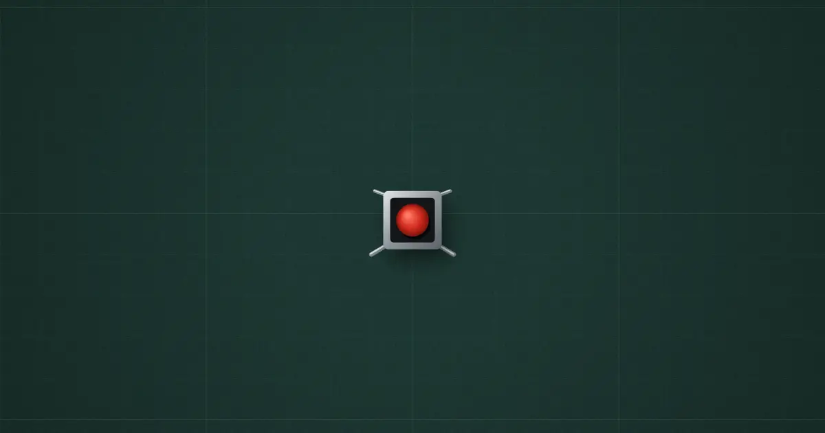 Push button on the simulator's bench
