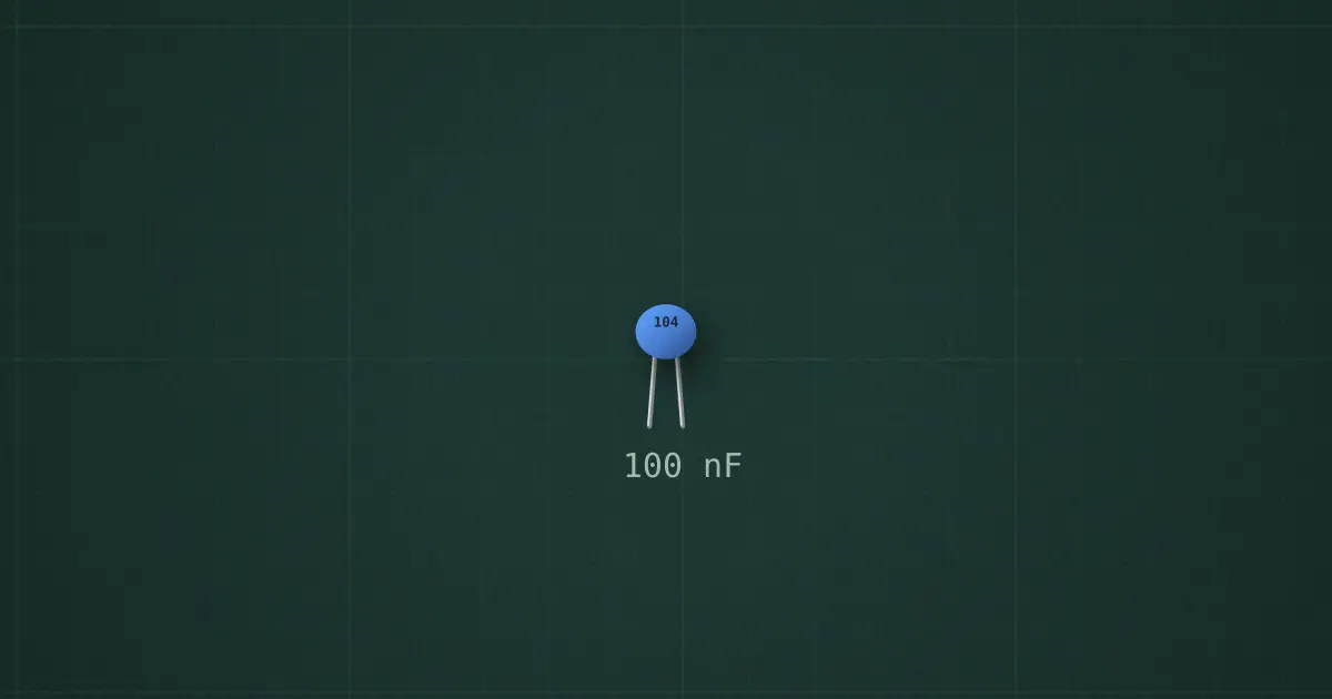 Ceramic capacitor on the simulator's bench