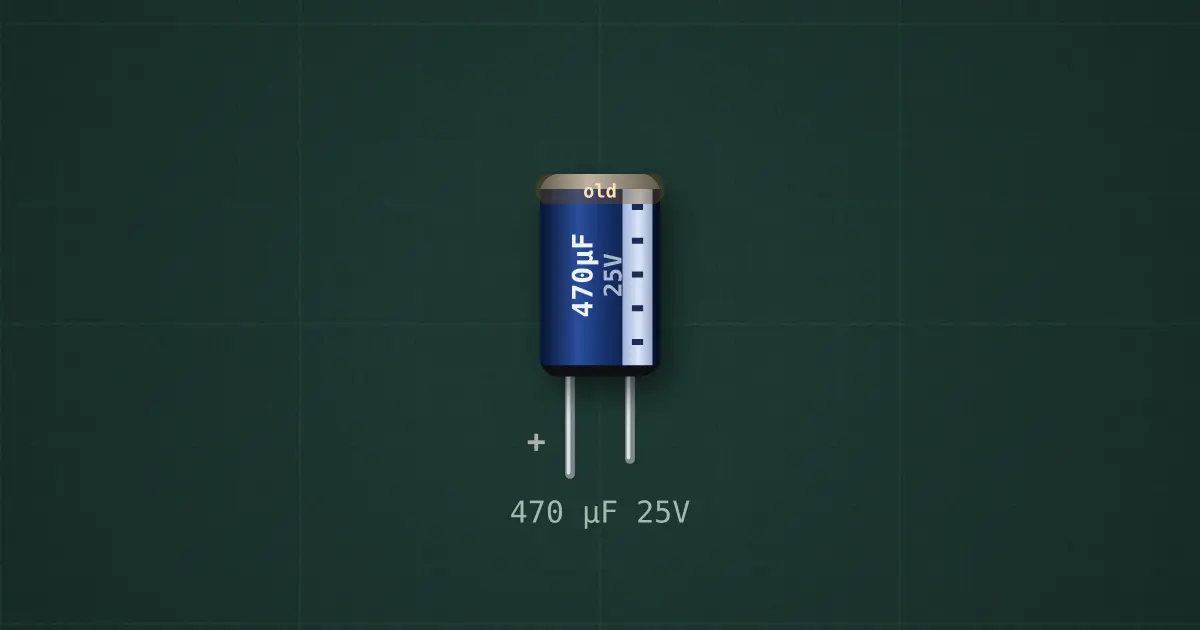 Aged electrolytic on the simulator's bench