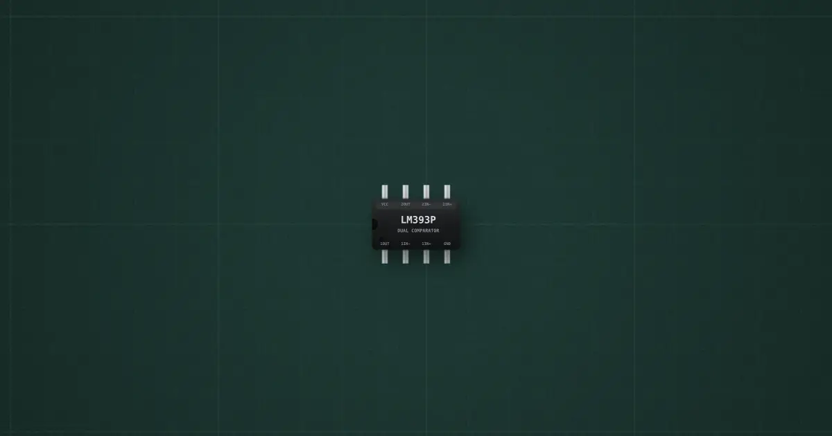 Comparator (LM393) on the simulator's bench