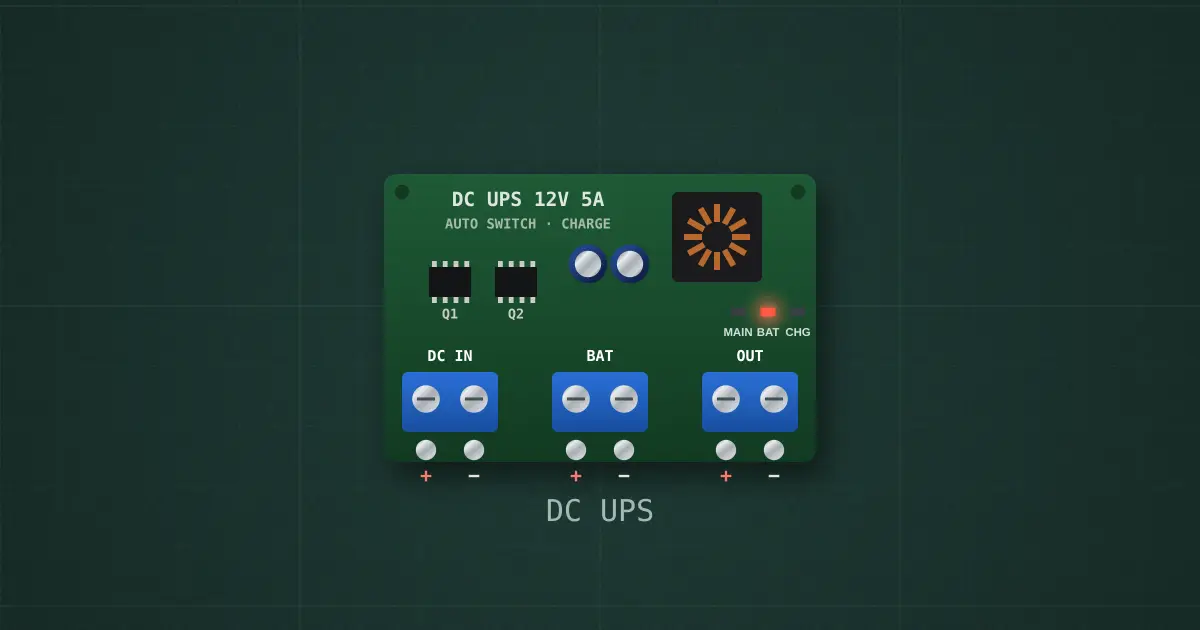 DC UPS / ATS module on the simulator's bench