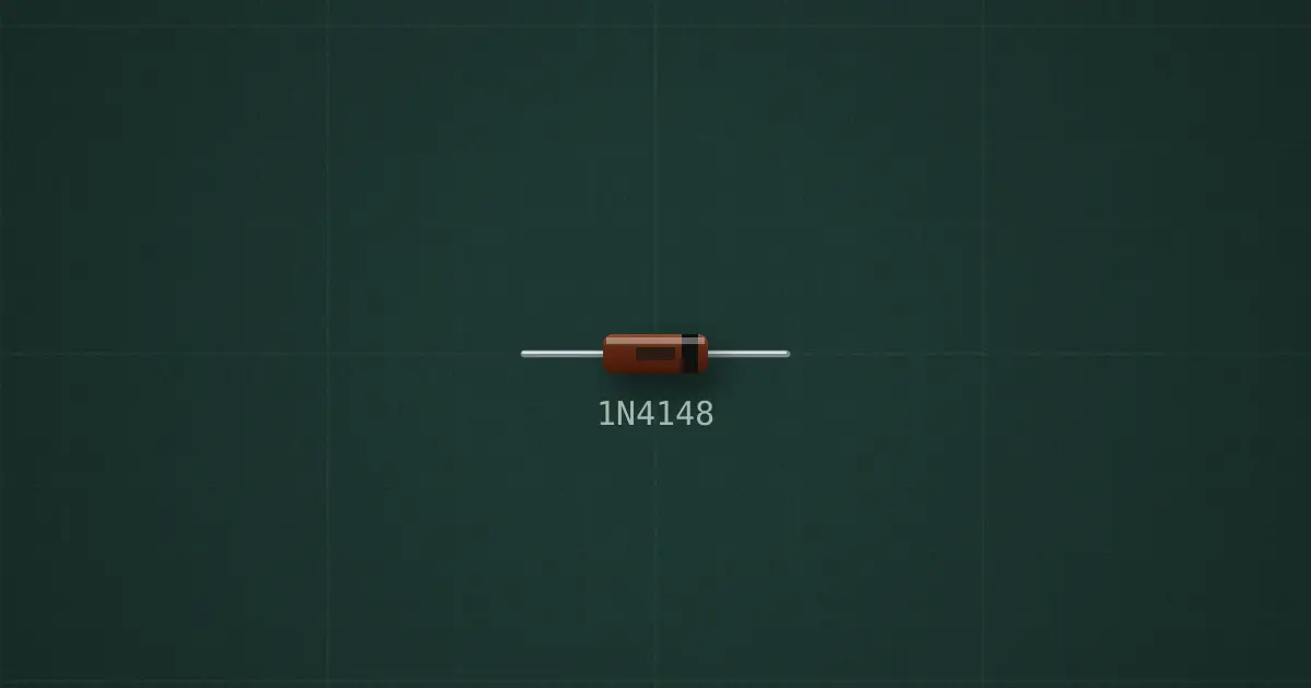 Signal diode (1N4148) on the simulator's bench