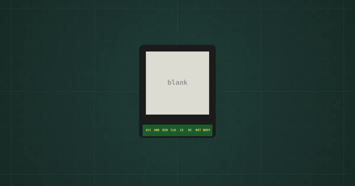 E-paper display 1.54" (SSD1681) on the simulator's bench