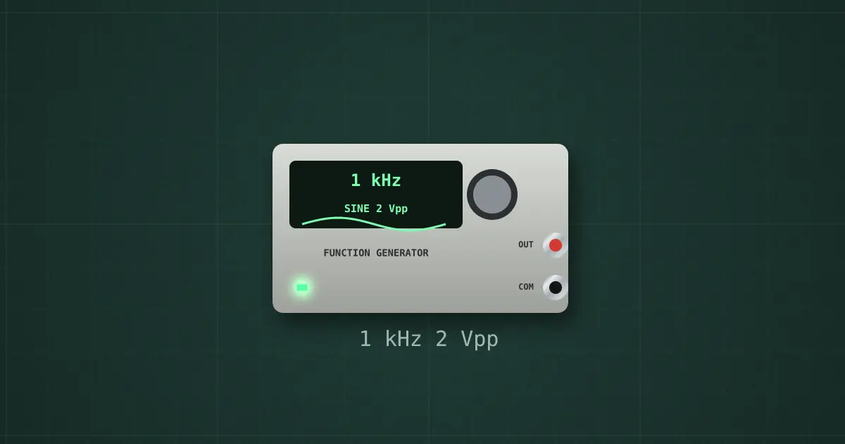 Function generator on the simulator's bench