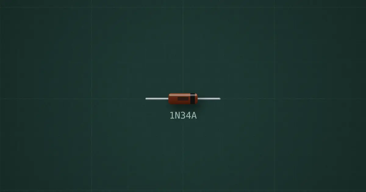 Germanium diode (1N34A) on the simulator's bench