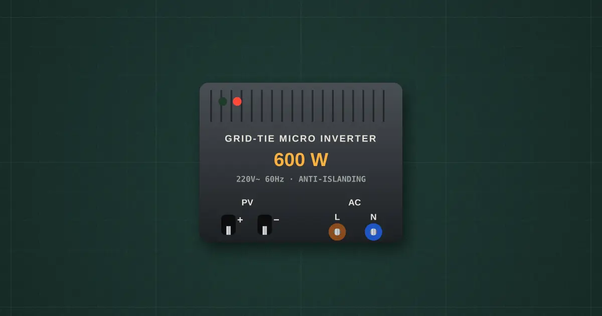 Grid-tie inverter on the simulator's bench