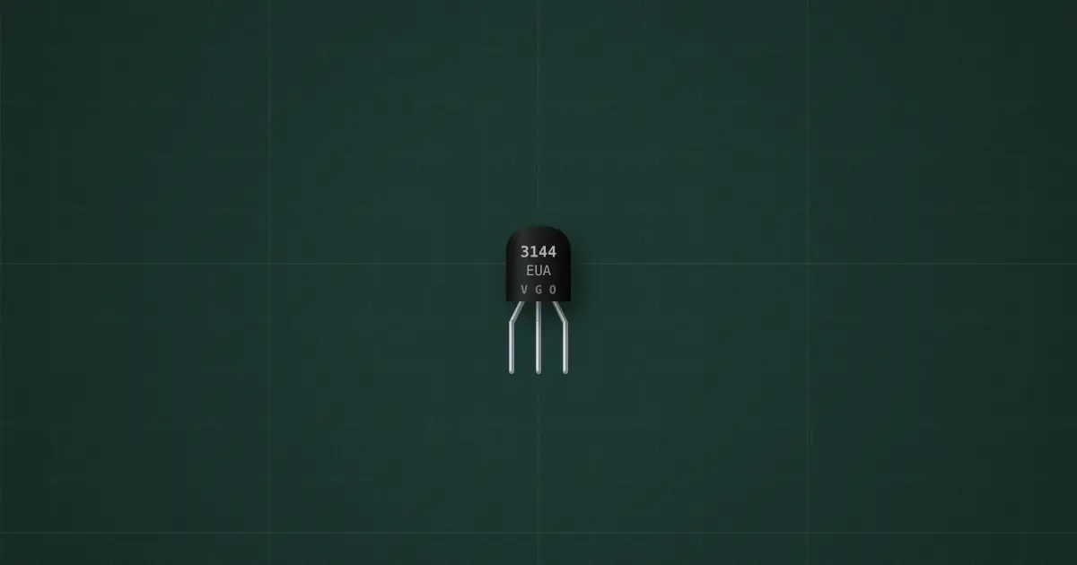 Hall-effect switch on the simulator's bench