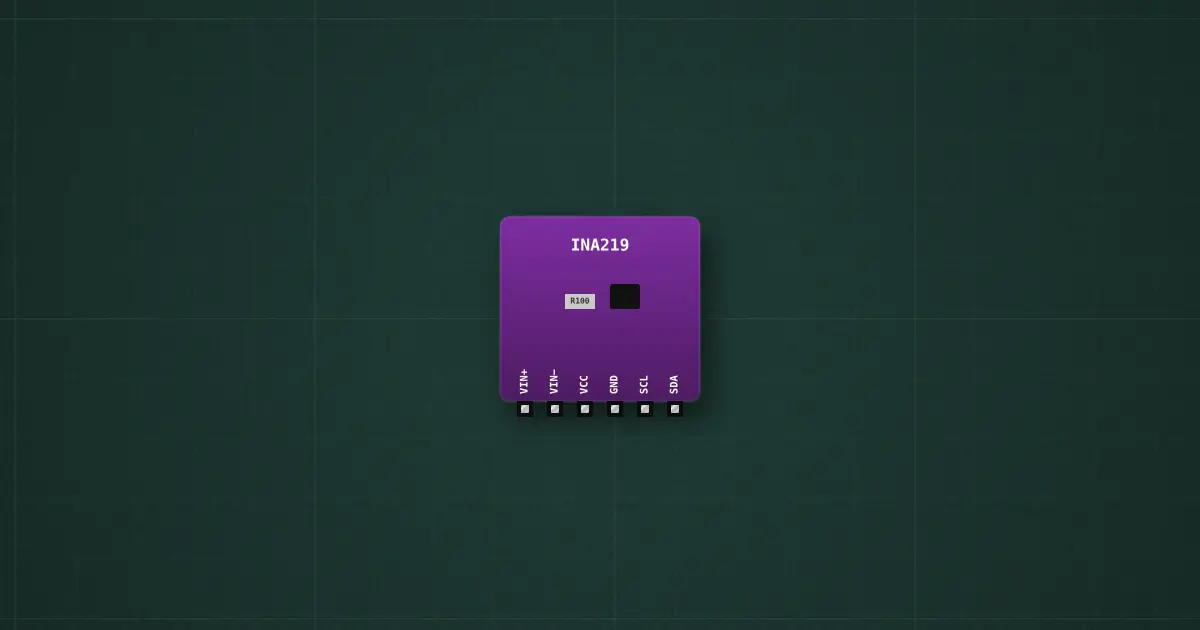 INA219 current sensor on the simulator's bench