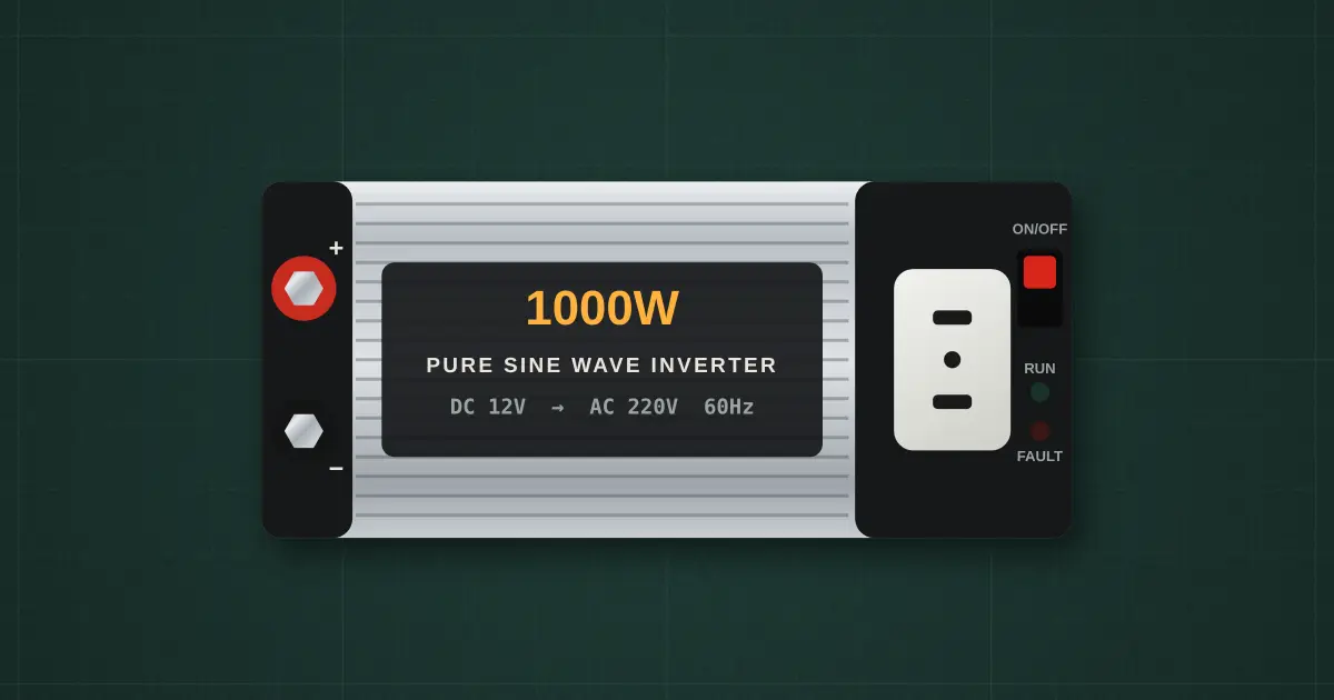 Power inverter on the simulator's bench