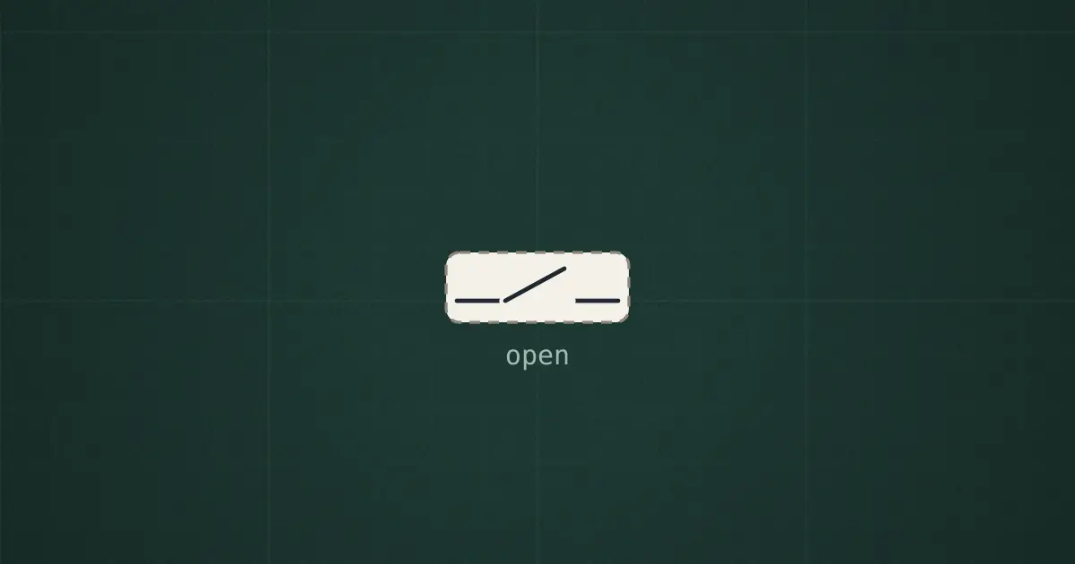 Ideal switch on the simulator's bench