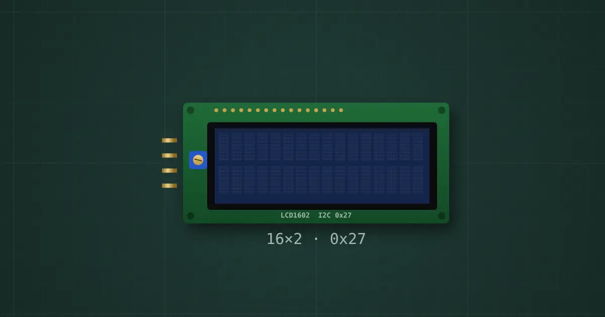 I2C LCD (HD44780, PCF8574) on the simulator's bench