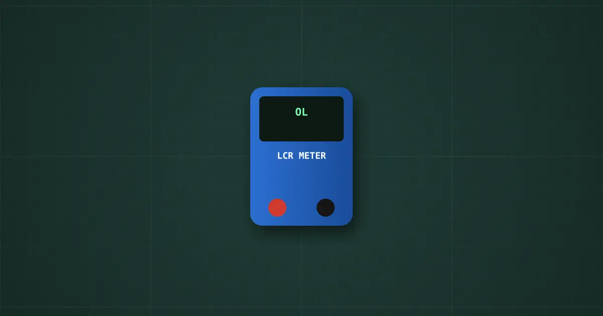 LCR meter on the simulator's bench