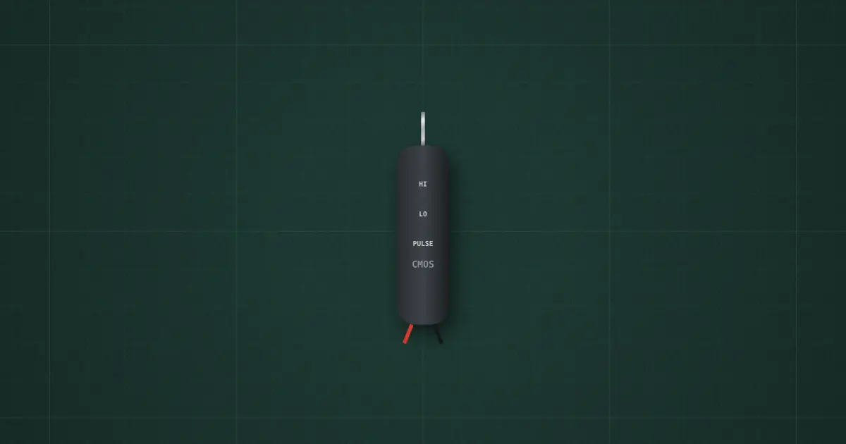 Logic probe on the simulator's bench