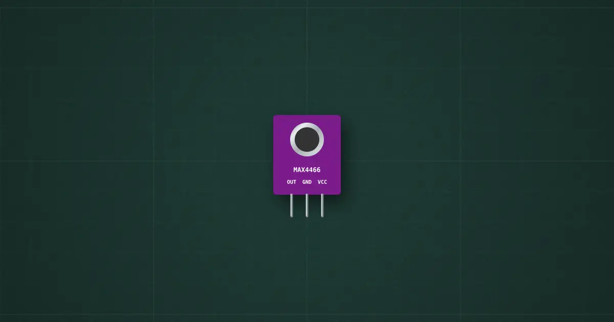 Microphone amplifier (MAX4466) on the simulator's bench