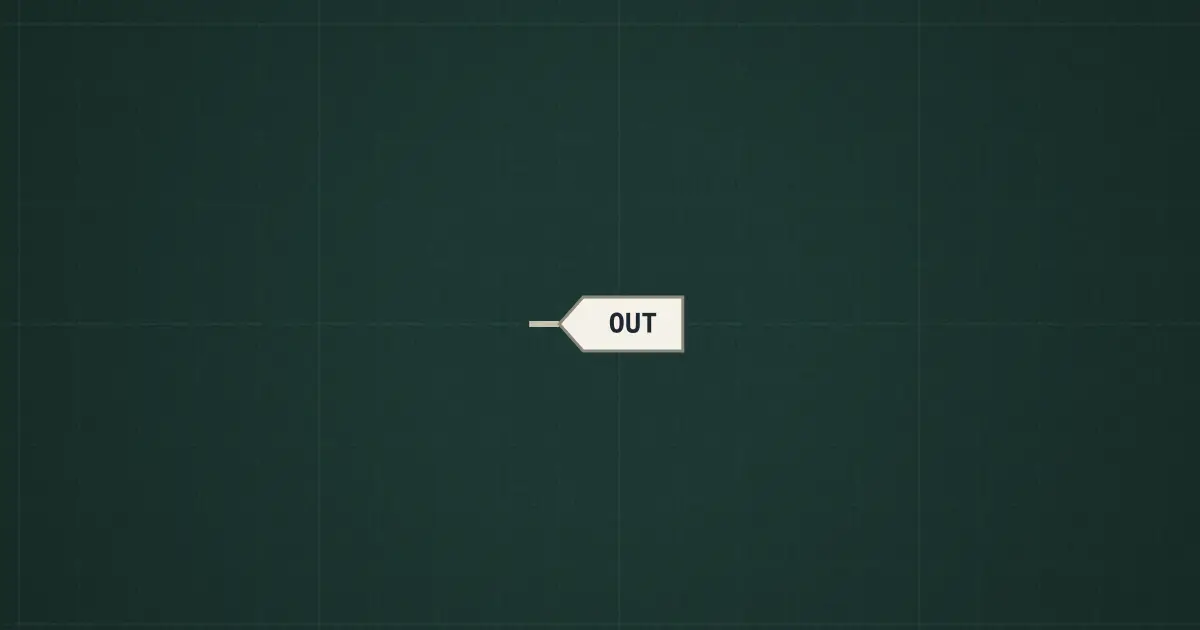 Net label on the simulator's bench