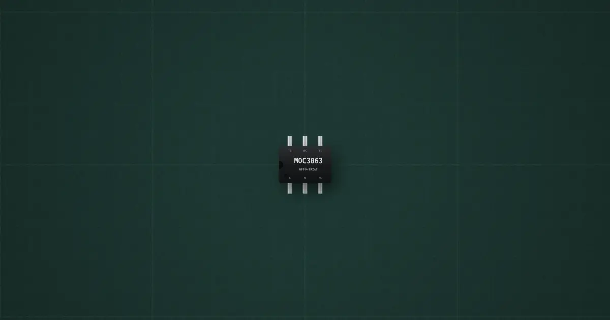 Opto-TRIAC driver (MOC3063, MOC3021) on the simulator's bench