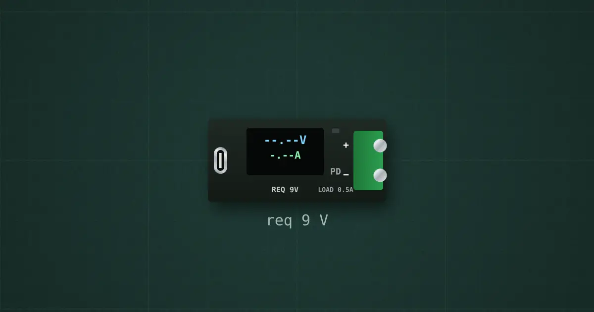 USB-C PD trigger + meter (ZY12PDN) on the simulator's bench