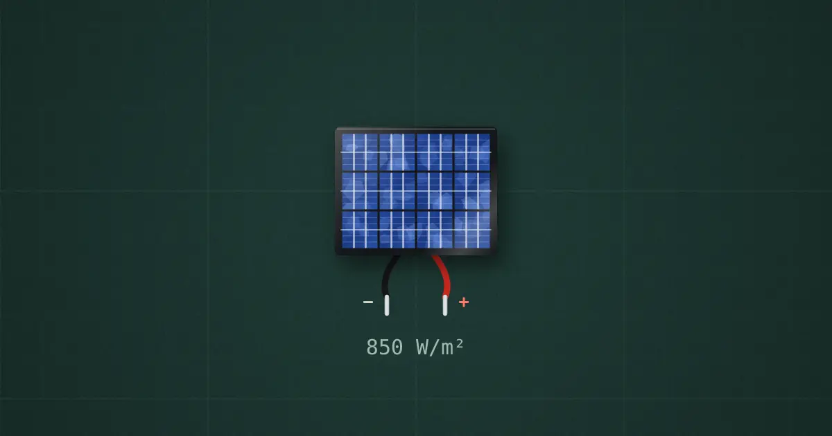 Small poly panel on the simulator's bench