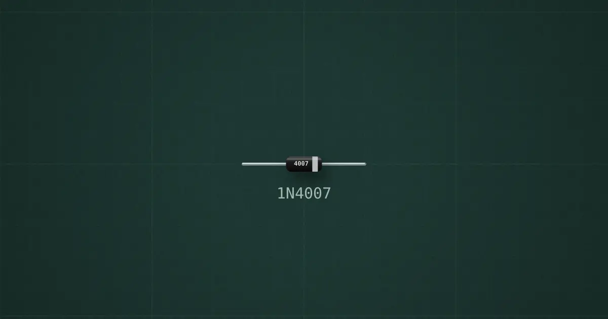 Rectifier diode (1N4007, 1N4001, 1N5408) on the simulator's bench