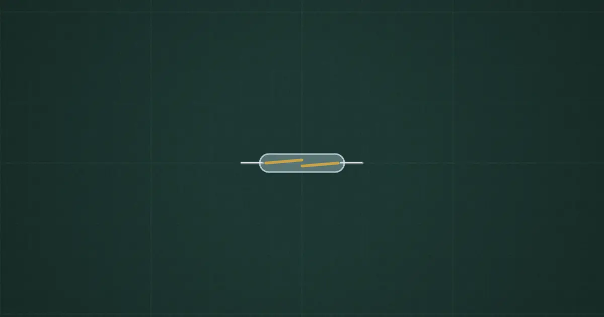 Reed switch on the simulator's bench