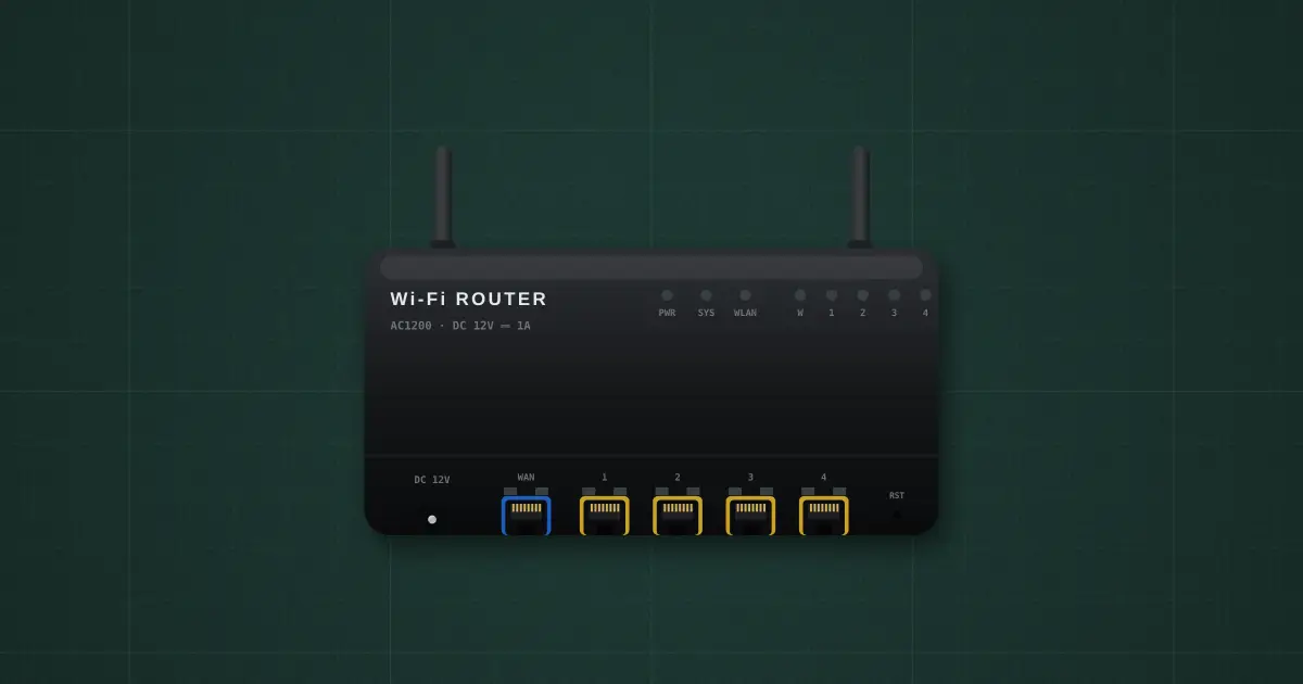 12 V Wi-Fi router on the simulator's bench