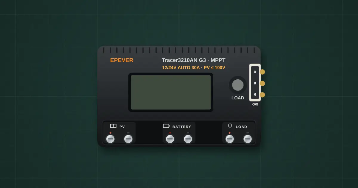 Solar charge controller on the simulator's bench