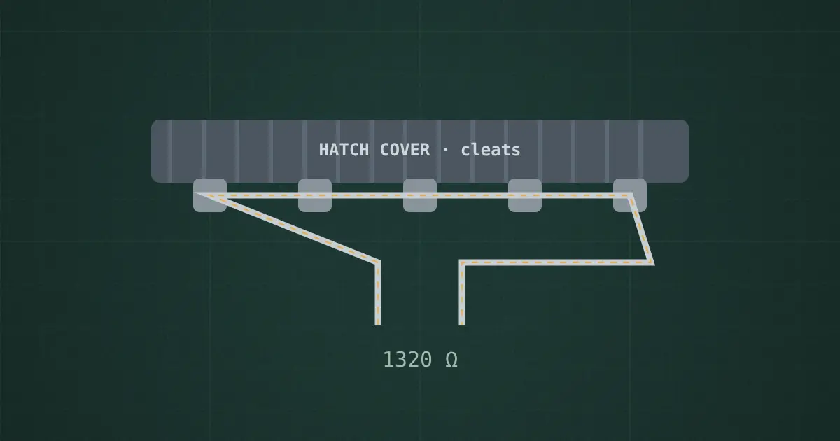 Hatch sealing loop on the simulator's bench